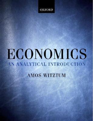 Book cover of Economics: An Analytical Introduction by Amos Witztum