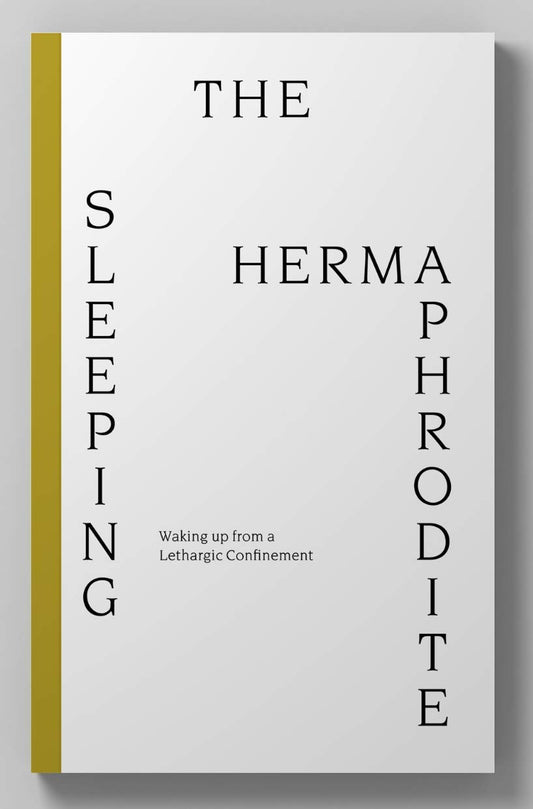 Book cover of The Sleeping Hermaphrodite: Waking Up From a Lethargic Confinement by Juan Duque, Denis Maksimov-Gupta, Nicolas Lakiotakis, David Berge, Paul Preciado, Sofia Grigoriadou, Paloma Bosquê