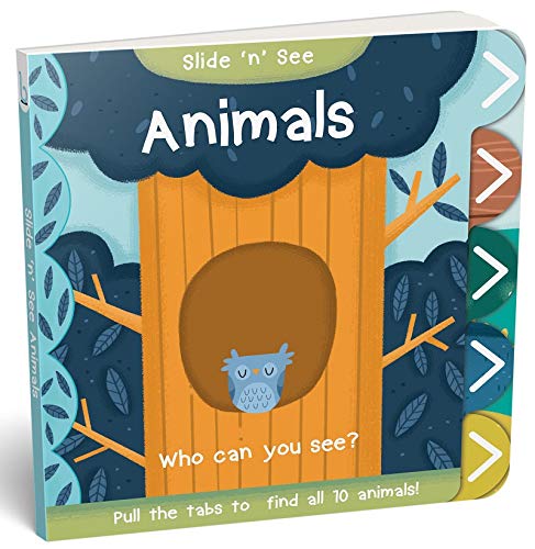 Book cover of Slide 'N' See Animals by Nick Ackland