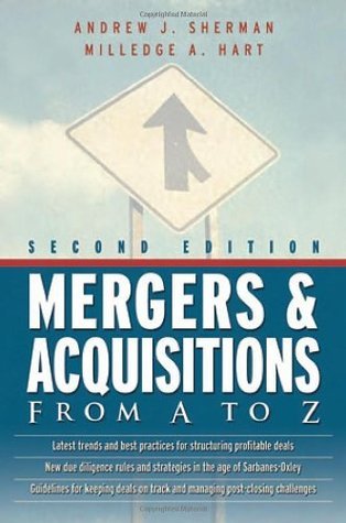 Book cover of Mergers & Acquisitions From A To Z by Andrew J. Sherman