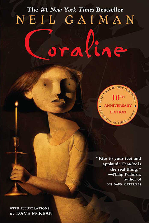 Book cover of Coraline by Neil Gaiman, Dave McKean (Illus.)