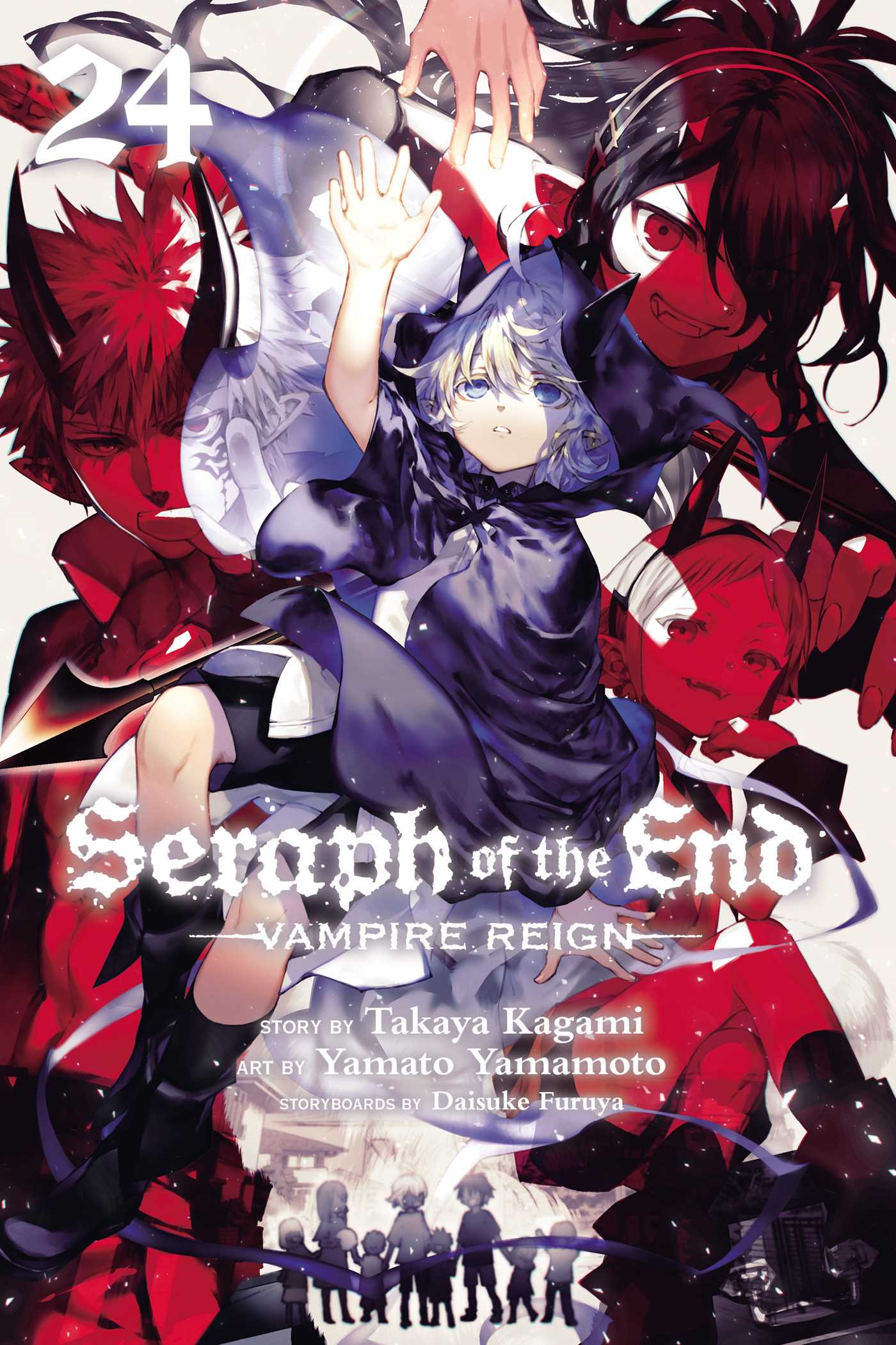 Book cover of Seraph Of The End: Vampire Reign, Vol. 24 by Takaya Kagami, Yamato Yamamoto (Illus.), Daisuke Furuya (Contrib.)
