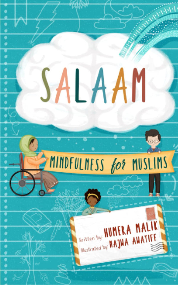 Book cover of Salaam: Mindfulness For Muslims by Humera Malik, Najwa Awatiff (Illus.)