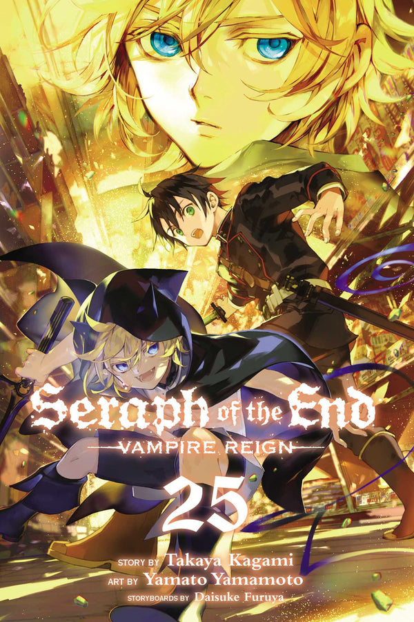 Book cover of Seraph Of The End: Vampire Reign, Vol. 25 by Takaya Kagami, Yamato Yamamoto (Illus.), Daisuke Furuya (Contrib.)