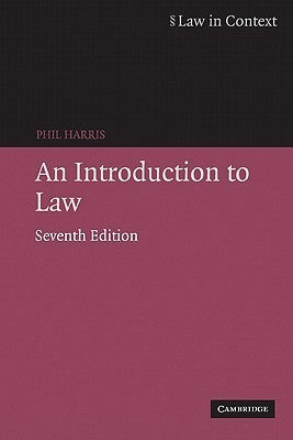 Book cover of An Introduction To Law by Phil Harris