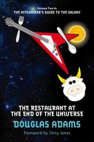 Book cover of The Restaurant At The End Of The Universe by Douglas Adams