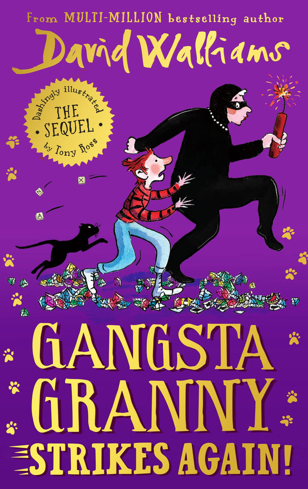 Book cover of Gangsta Granny Strikes Again! by David Walliams