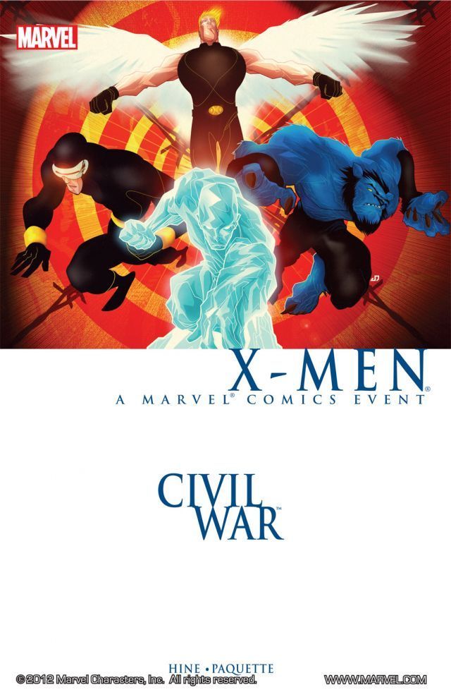 Book cover of Civil War: X-Men by David Hine, Yanick Paquette (Illus.), Aaron Lopresti (Illus.), Jennifer Grunwald (Ed.)