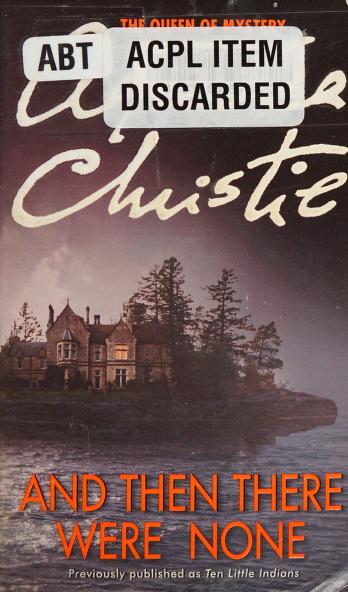 Book cover of And Then There Were None by Agatha Christie