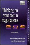 Book cover of Thinking On Your Feet In Negotiations by Jane Hodgson