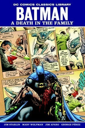 Book cover of Batman: A Death in the Family by Jim Starlin, Jim Aparo (Illus.), Mike DeCarlo (Illus.)