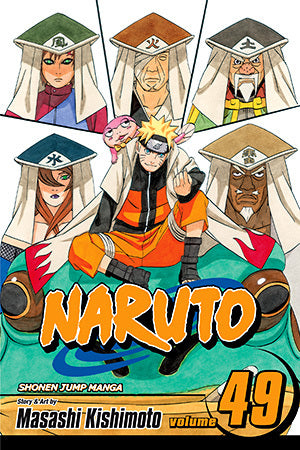 Book cover of Naruto, Vol. 49: The Gokage Summit Commences by Masashi Kishimoto