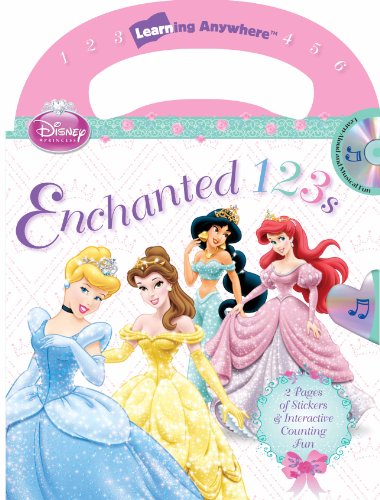 Book cover of Disney Princess Enchanted 123s (With Audio CD And Easy-To-Download Audiobook And Printable Activities) by Studio Mouse Editorial