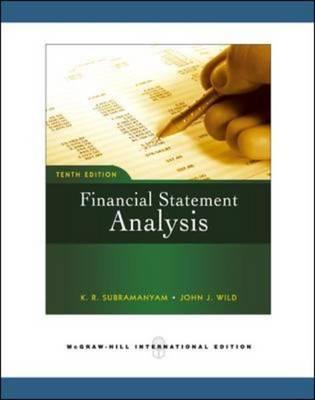 Book cover of Financial Statement Analysis by K.R. Subramanyam, John J. Wild