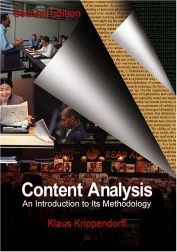 Book cover of Content Analysis: An Introduction To Its Methodology by Klaus H. Krippendorff