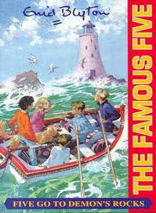 Book cover of Five Go To Demons' Rocks by Enid Blyton