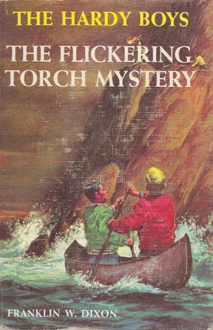Book cover of The Flickering Torch Mystery by Franklin W. Dixon