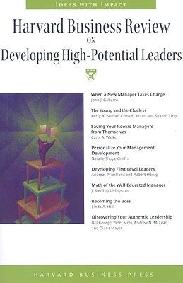 Book cover of Harvard Business Review On Developing High-Potential Leaders by Harvard Business School Press (compiler)