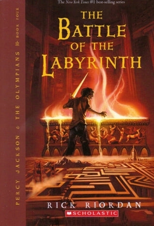 Book cover of The Battle Of The Labyrinth by Rick Riordan