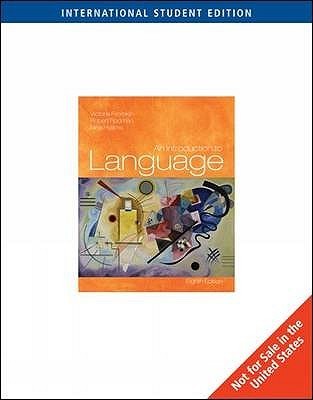 Book cover of An Introduction To Language by Victoria A. Fromkin