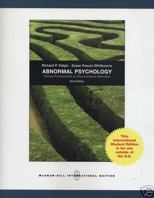 Book cover of Abnormal Psychology: Clinical Perspectives on Psychological Disorders by Richard P. Halgin