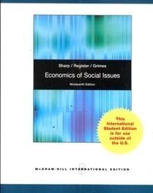 Book cover of Economics Of Social Issues by Ansel M. Sharp, Charles A. Register