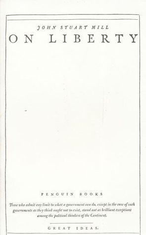 Book cover of On Liberty by John Stuart Mill