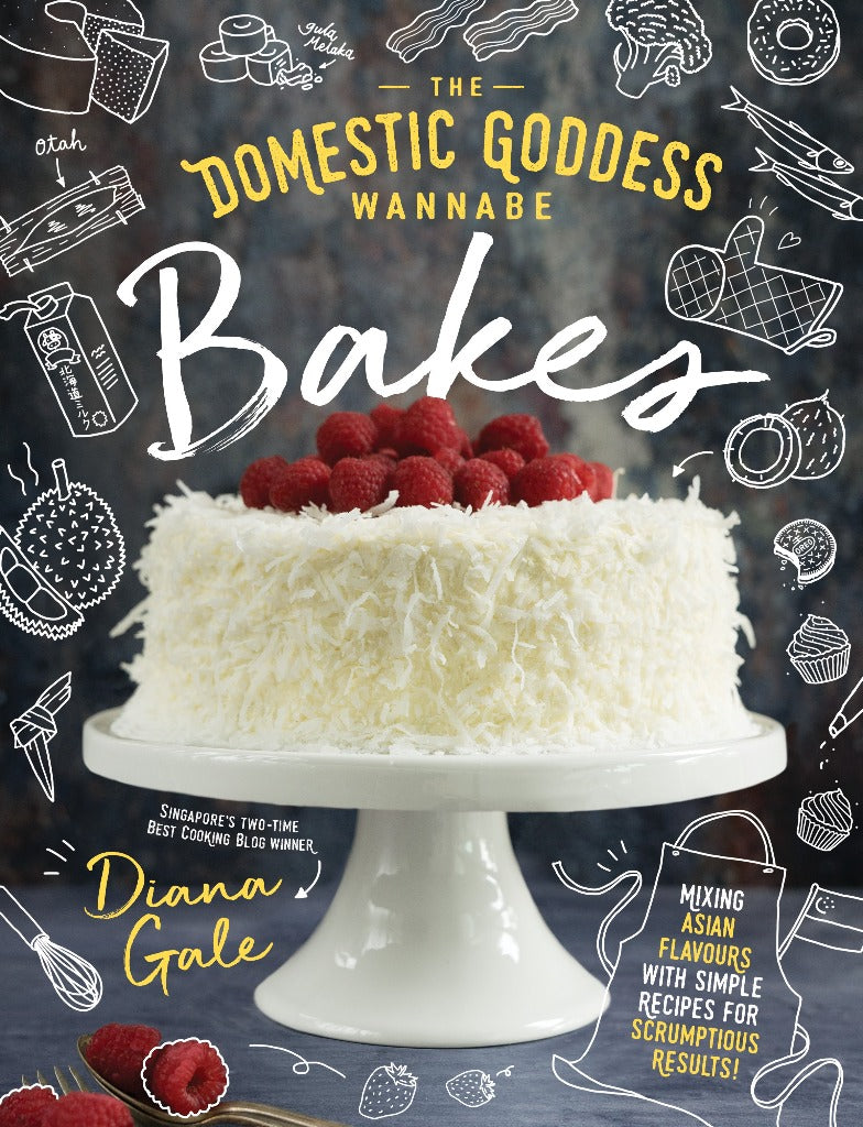 Book cover of The Domestic Goddess Wannabe Bakes by Diana Gale